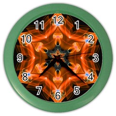 Smoke Art 1 Wall Clock (color)