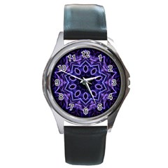 Smoke Art (2) Round Metal Watch (silver Rim) by smokeart