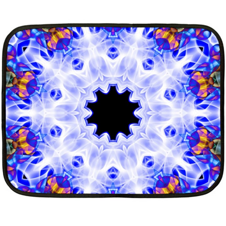 Smoke Art (5) Mini Fleece Blanket (Two-sided)