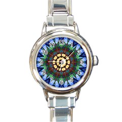 Smoke Art  (10) Round Italian Charm Watch