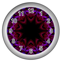 Smoke Art  (15) Wall Clock (silver) by smokeart