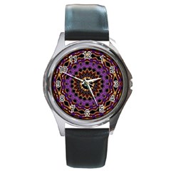 Smoke Art (18) Round Metal Watch (silver Rim) by smokeart