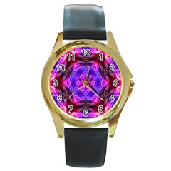  Smoke Art (19) Round Metal Watch (gold Rim)  by smokeart