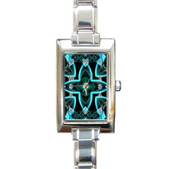 Smoke art (21) Rectangular Italian Charm Watch