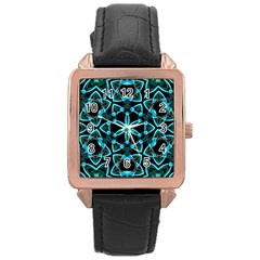 Smoke Art (22) Rose Gold Leather Watch  by smokeart