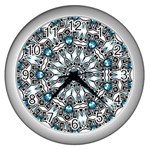  Smoke art (24) Wall Clock (Silver) Front