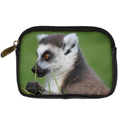 Ring Tailed Lemur  2 Digital Camera Leather Case by smokeart