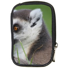 Ring Tailed Lemur  2 Compact Camera Leather Case by smokeart