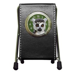 Ring Tailed Lemur Stationery Holder Clock by smokeart