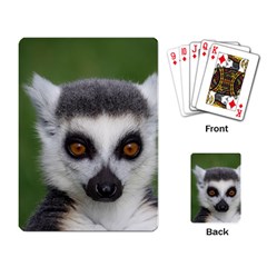 Ring Tailed Lemur Playing Cards Single Design