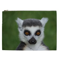 Ring Tailed Lemur Cosmetic Bag (xxl) by smokeart