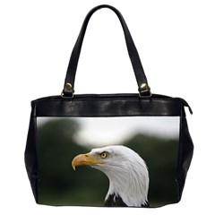 Bald Eagle (1) Oversize Office Handbag (two Sides) by smokeart