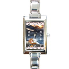 Stormy Twilight Ii [framed]  Rectangular Italian Charm Watch by mysticalimages