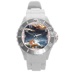 Stormy Twilight Ii [framed]  Plastic Sport Watch (large)