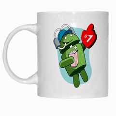 Fandroid White Coffee Mug by dougdraws