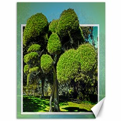 Round Top Tree In 3d Canvas 36  X 48  (unframed) by designsbyvee