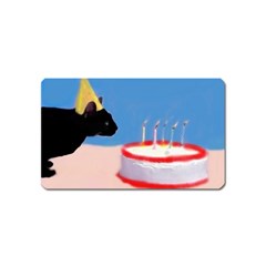 Birthday Kitty! Magnet (name Card) by mysticalimages