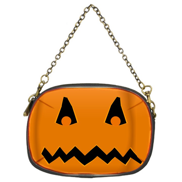 Pumpkin Chain Purse (One Side)