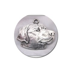 Labrador Magnet 3  (round) by BDT1