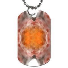 Seamless Background Fractal Dog Tag (one Sided) by hlehnerer