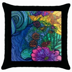 Beauty Blended Black Throw Pillow Case by JacklyneMae