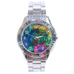 Beauty Blended Stainless Steel Watch (men s)