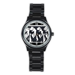 Subtle Change Sport Metal Watch (black) by JacklyneMae