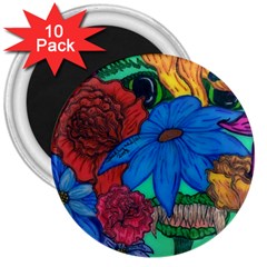 Creepy Beauty 3  Button Magnet (10 pack)