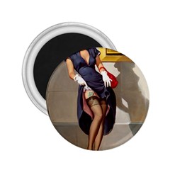 Retro Pin-up Girl 2 25  Button Magnet by PinUpGallery