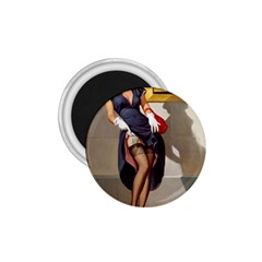 Retro Pin-up Girl 1 75  Button Magnet by PinUpGallery