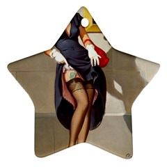 Retro Pin-up Girl Star Ornament (two Sides) by PinUpGallery