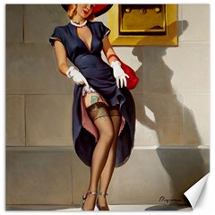 Retro Pin-up Girl Canvas 16  X 16  (unframed) by PinUpGallery