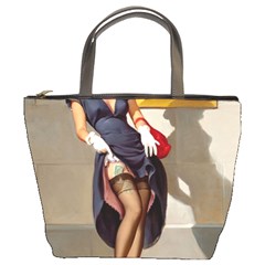 Retro Pin-up Girl Bucket Bag by PinUpGallery