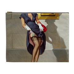 Retro Pin-up Girl Cosmetic Bag (xl) by PinUpGallery