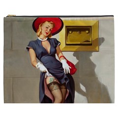 Retro Pin-up Girl Cosmetic Bag (xxxl) by PinUpGallery