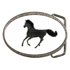 Running Horse Belt Buckle (oval) by mysticalimages