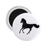 Running Horse 2.25  Button Magnet Front