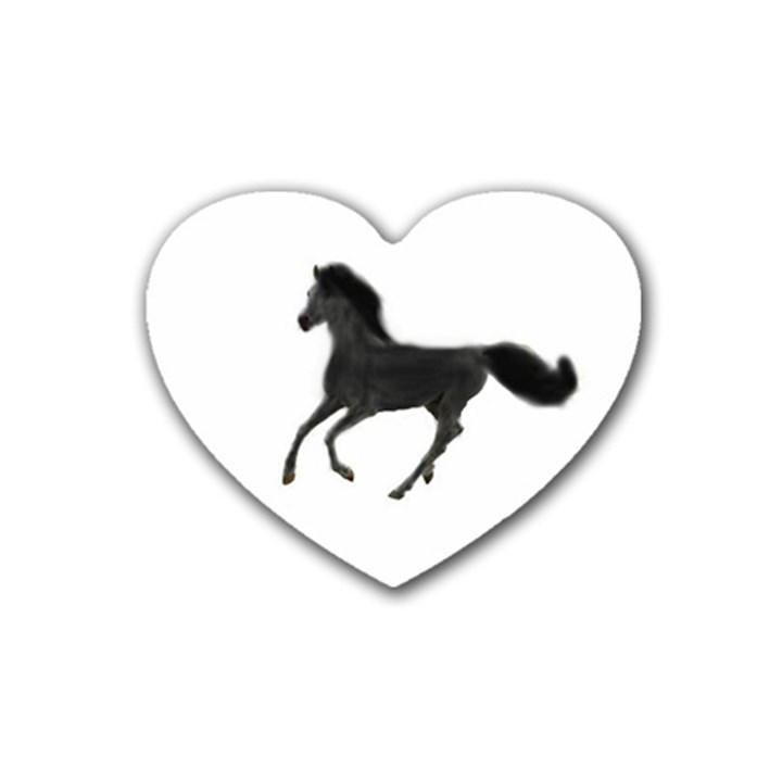 Running Horse Drink Coasters 4 Pack (Heart) 