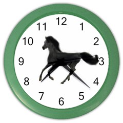 Running Horse Wall Clock (color) by mysticalimages