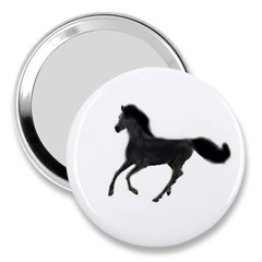 Running Horse 3  Handbag Mirror