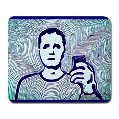 Snapshot Blue Large Mouse Pad (rectangle) by JacklyneMae