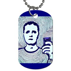 Snapshot Blue Dog Tag (one Sided) by JacklyneMae