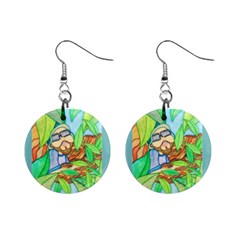 Tree Song Mini Button Earrings by JacklyneMae