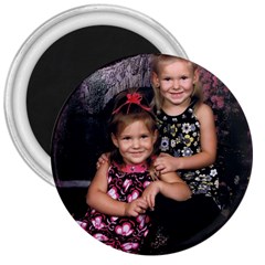 Candence And Abbey   Copy 3  Button Magnet by tammystotesandtreasures