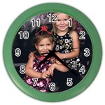 Candence And Abbey   Copy Wall Clock (Color) Front