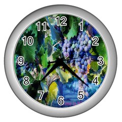 Time2wine Wall Clock (silver) by Contest1612395