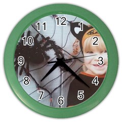 Spider Baby Wall Clock (color) by tammystotesandtreasures