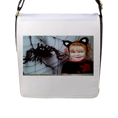 Spider Baby Flap Closure Messenger Bag (large) by tammystotesandtreasures