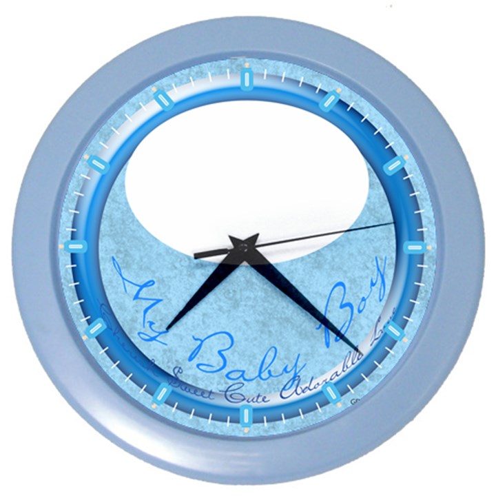 My Baby Boy Clock Wall Clock (Color)