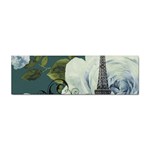 Blue roses vintage Paris Eiffel Tower floral fashion decor Bumper Sticker Front